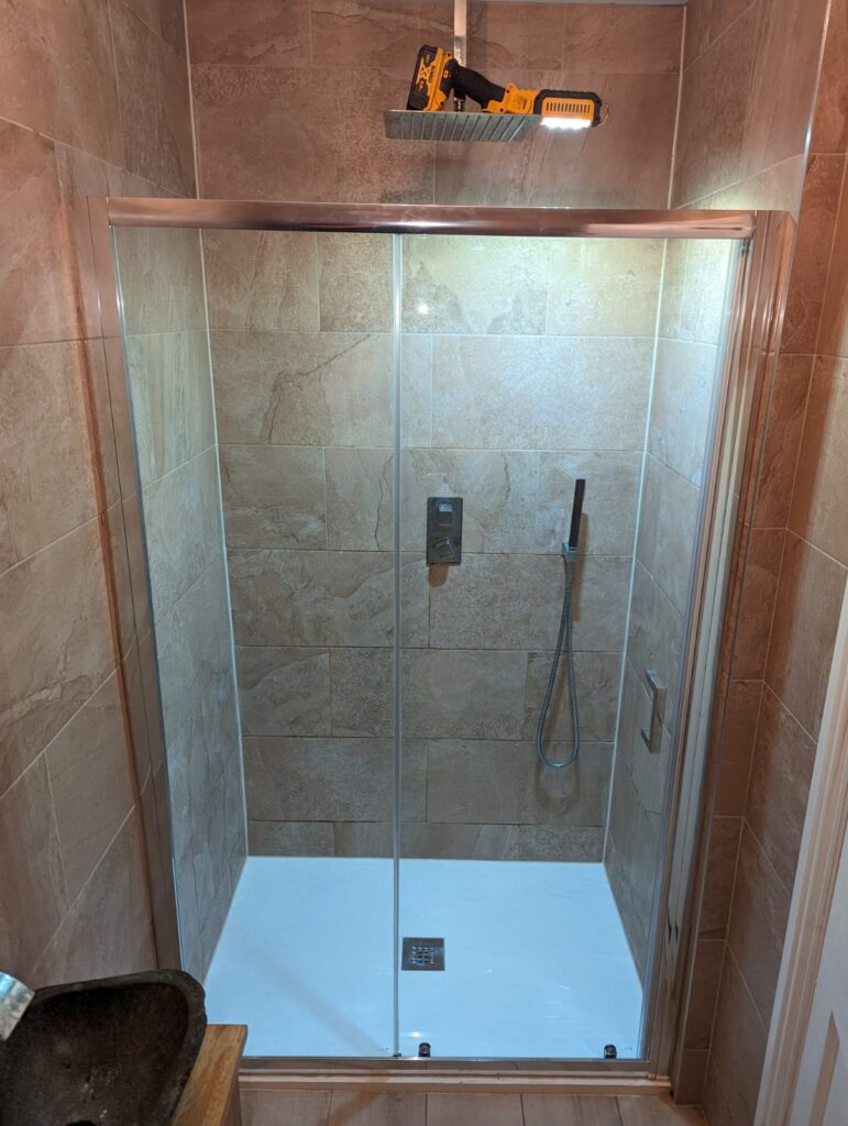 Shower area install
